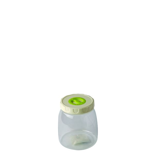 Βάζο πλαστικό με λευκό καπάκι | 1,85 lt