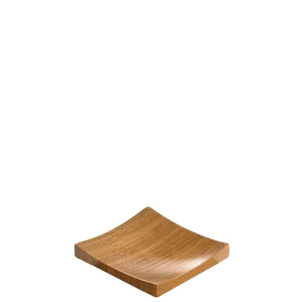 Πιάτο μπαμπού ξύλινο 13x13 cm