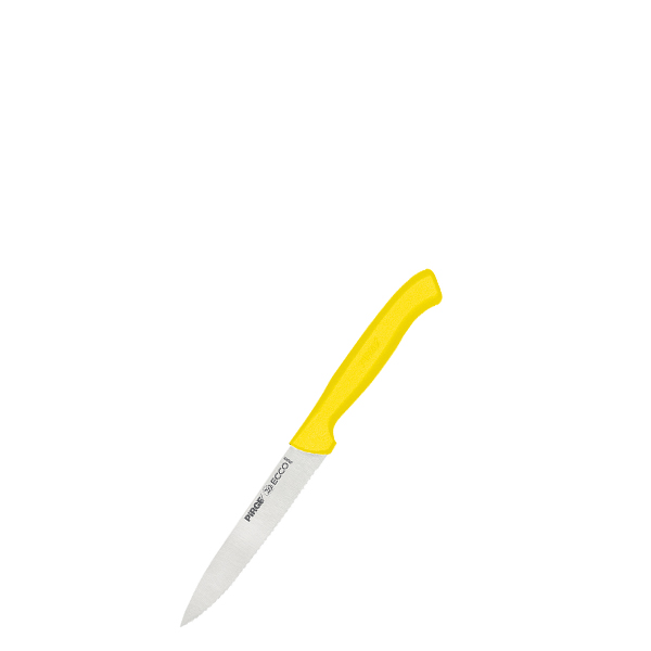 Μαχαίρι γενικής χρήσης Κίτρινο με δόντια 12 cm