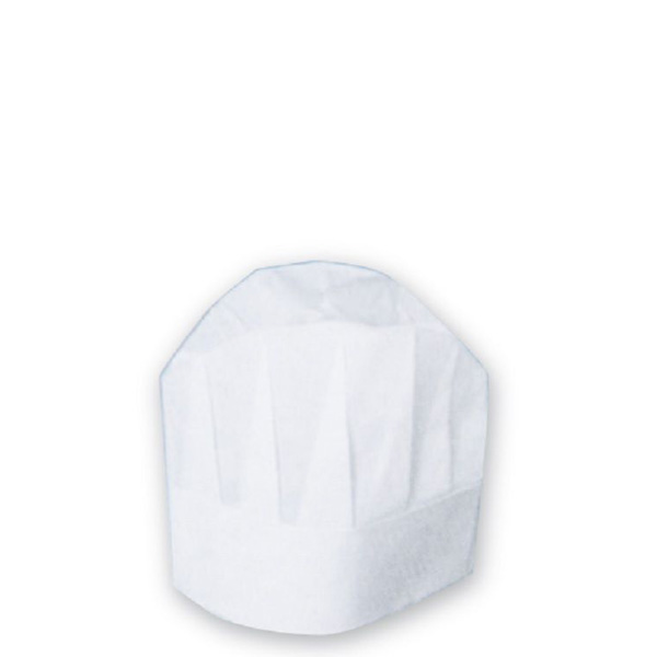 Καπέλο chef μίας χρήσης λευκό 50 τμχ. 22 cm